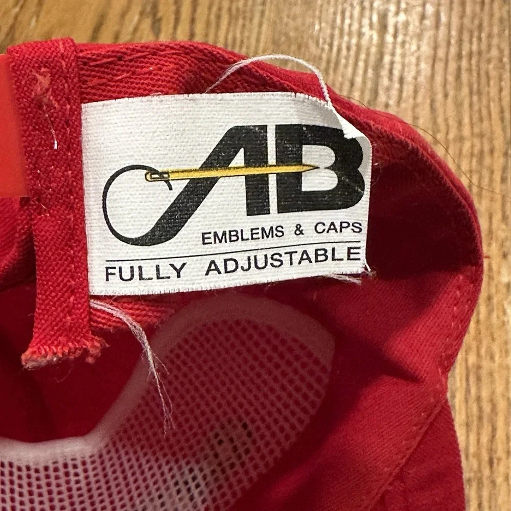 Vintage 80's CAROLINA FREIGHT‎ Red Snapback Trucker Hat Made In USA
